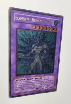 Elemental Hero Aqua Neos LP Ultimate Rare UTR 1st Edition Yugioh TCG POTD-EN031 - Image 3