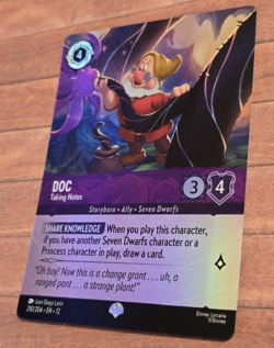 Disney Lorcana - Doc - Taking Notes (Epic) 210/204 Wilds Unknown Holo Nm - Image 3