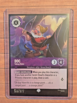 Disney Lorcana - Doc - Taking Notes (Epic) 210/204 Wilds Unknown Holo Nm - Image 5