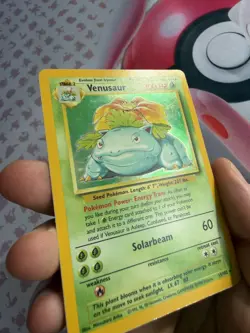 Venusaur 15/102 Holo Holo Rare Base Set Unlimited Pokemon card TCG WOTC - Image 2