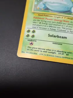 Pokemon Card TCG - Venusaur 15/102 Base Set Unlimited Holo Holo Rare - HP - Image 5