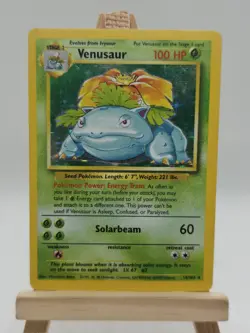 Pokemon TCG Venusaur 15/102 1999 Base Set Unlimited Holo Rare - Image 1