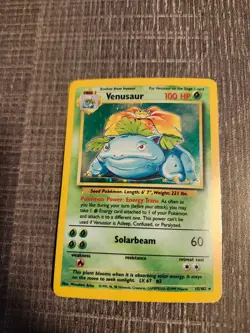 Venusaur 15/102 Base Set Unlimited Edition Holo Rare Pokemon TCG LP - Image 1