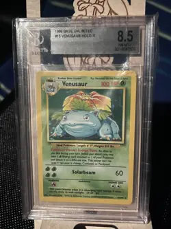 Venusaur Base Set Unlimited Holo Rare #15/102 BGS 8.5 Pokemon TCG 1999 - Image 1