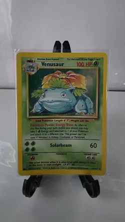 Pokemon TCG Venusaur Base Set 15/102 Holo Unlimited Holo Rare - Image 1