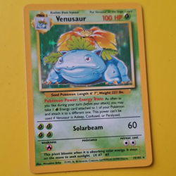 Nintendo Pokemon TCG Venusaur 15/102 Base Set Unlimited Holo Rare 1999 100HP EN - Image 1