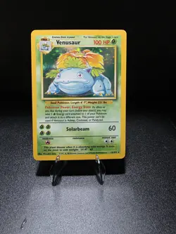 Pokemon TCG Venusaur Base Set 15/102 Holo Unlimited Holo Rare - Image 1