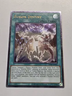 Fusion Destiny OP18-EN003 Ultimate Rare Yugioh OTS Tournament Pack 18 UTR Mint - Image 1