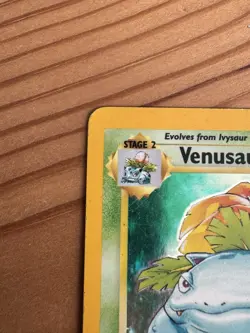 Pokemon TCG Venusaur Base Set Holo Unlimited Rare Card 15/102 MP Condition - Image 2