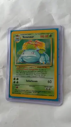 Pokemon TCG Venusaur Base Set Holo Unlimited Rare Card 15/102 MP - Image 1