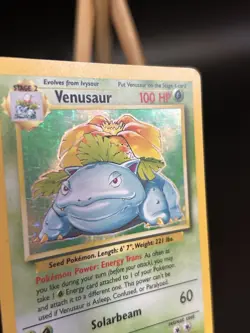 Pokemon TCG Venusaur 15/102 Rare Holo, Base Set, Unlimited - CLEAN Front, LP/MP - Image 3