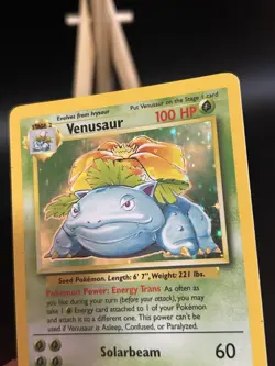 Pokemon TCG Venusaur 15/102 Rare Holo, Base Set, Unlimited - CLEAN Front, LP/MP - Image 4