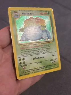 Pokemon TCG Venusaur Base Set Holo Unlimited Rare Card 15/102 HP - Image 4