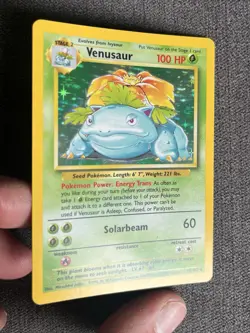 🍃 Pokemon TCG Venusaur Base Set 15/102 Holo Unlimited Holo Rare NM 🍃 - Image 2