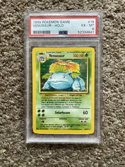 Pokemon TCG Venusaur Base Set 15/102 Holo Unlimited Holo Rare - Image 1