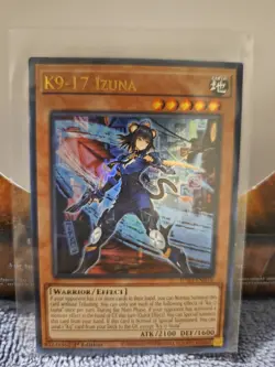 Yugioh Justice Hunters - K9-17 IZUNA - JUSH-EN031 Ultra Rare 1 Edition NM x3 - Image 2