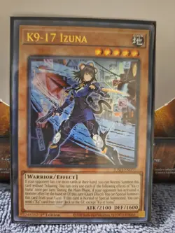 Yugioh Justice Hunters - K9-17 IZUNA - JUSH-EN031 Ultra Rare 1 Edition NM x3 - Image 3