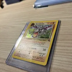 Pokemon TCG Aerodactyl Fossil 1st Edition Holo Prerelease Rare 1/62 - Image 2