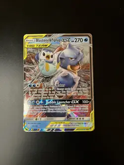 Pokemon TCG Blastoise & Piplup GX Tag Team 38/236 Cosmic Eclipse NEAR MINT - Image 3