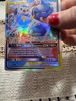 Pokemon TCG Blastoise and Piplup GX Tag Team 38/236 Cosmic Eclipse - Image 2