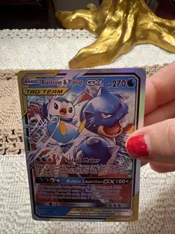 Pokemon TCG Blastoise and Piplup GX Tag Team 38/236 Cosmic Eclipse - Image 4