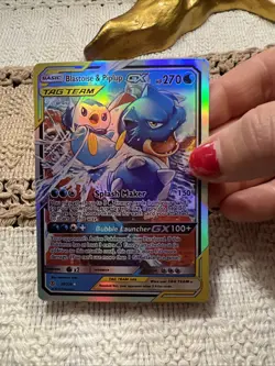 Pokemon TCG Blastoise and Piplup GX Tag Team 38/236 Cosmic Eclipse - Image 5