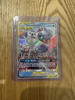 Pokemon TCG Blastoise & Piplup Tag Team GX Cosmic Eclipse 38/236 Holo Ultra Rare - Image 3