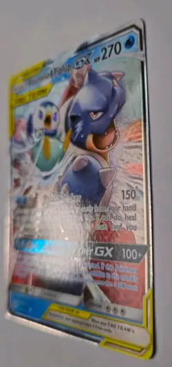 Pokemon TCG - Cosmic Eclipse Blastoise & Piplup GX #38/236 - Tag Team - Image 3