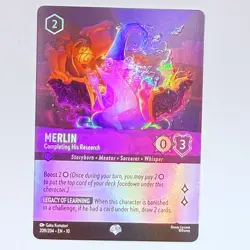 Merlin Completing His Research Epic Disney Lorcana Whispers In The Well 209/204 - Image 4