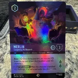 Merlin Completing His Research Epic Disney Lorcana Whispers In The Well 209/204 - Image 1