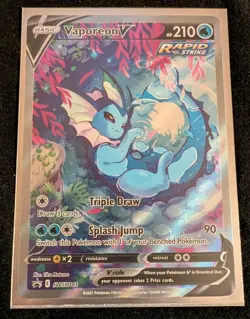 The Pokemon Company Vaporeon V SWSH181 Sword & Shield Promo Full Art Holo EN - Image 1