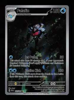Palafin 225/091 Illustration Rare Paldean Fates Pokemon Cards - Image 1