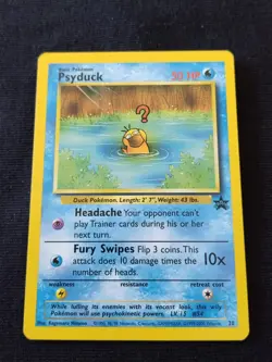 Pokemon Card Psyduck League Promo Black star #20 Wizards Of The Coast 2000 EX - Image 1