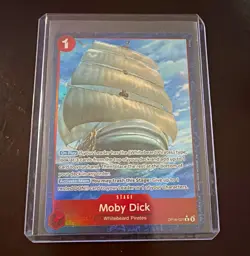 Bandai One Piece Card Game Moby Dick OP16-021 Stage Foil Alt Art Cost 1 Eng - Image 1