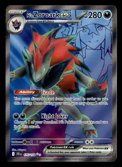 N's Zoroark ex 175/159 Ultra Rare Journey Together Pokemon Card - Image 2
