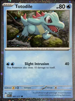 Totodile Cosmos Holo SWIRL - Misc. Cards & Products 041/217 LP - Image 1