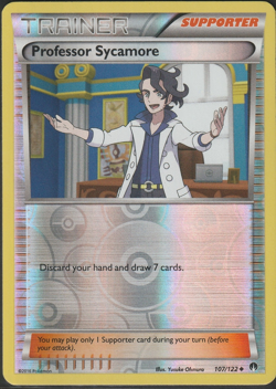Pokemon Card - XY - BREAKpoint Professor Sycamore 107/122 Reverse Holo - LP - Image 3