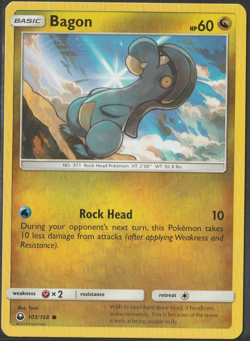 Bagon 103/168 Common - Celestial Storm SM7 Pokemon Card NM - Image 1