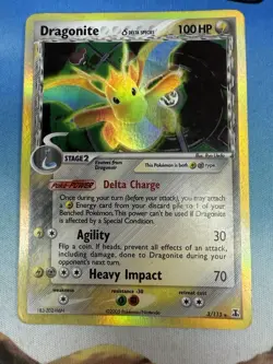 Dragonite 3/113 Delta Species Holo Rare 2005 Pokemon Card - Image 1