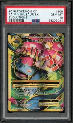 PSA 10 M VENUSAUR EX 100/108 | XY Evolutions Full Art Pokemon Card - Image 1