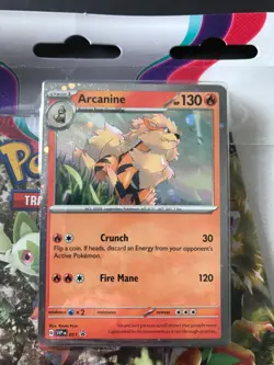 Arcanine Scarlet & Violet Base Triple Blister Pokemon Cards 3 X Booster Pack NEW - Image 3