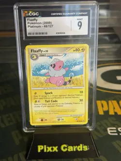 Pokemon TCG Flaaffy Card 48/127 Platinum 2009 CGC Graded 9 - Image 1