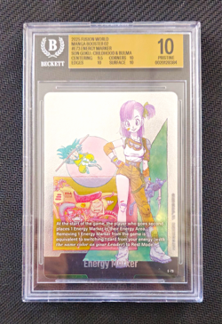 Energy Marker E-73 Silver Bulma Manga Booster 02 Dragon Ball Card BGS 10 - Image 1