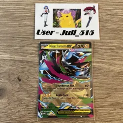 Pokemon TCG Card Mega Zeraora EX 027/084 - Pitch Black - English Mint In Hand - Image 1