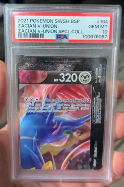 2021 Pokemon Card Zacian V-Union SWSH BSP PSA 10 (3) And 9 Sequential Set - Image 2
