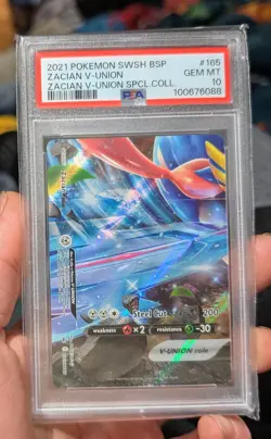 2021 Pokemon Card Zacian V-Union SWSH BSP PSA 10 (3) And 9 Sequential Set - Image 3