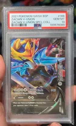 2021 Pokemon Card Zacian V-Union SWSH BSP PSA 10 (3) And 9 Sequential Set - Image 4