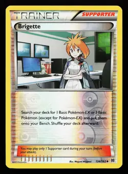 Brigette 134/162 Reverse Holo XY BREAKthrough Pokemon Card - Image 1