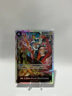One Piece Card Game🏴‍☠COLOR: BLACK OP14-091 MR.2.BON.KUREI SR FOIL NM TCG ENG - Image 1