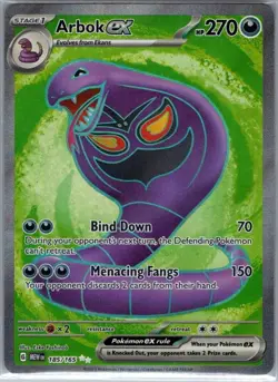Arbok ex 185/165 SV: Scarlet & Violet 151 - Pokemon Card - NM - Image 1